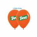 Helium Balloon 12" Latex Imprinted 2 Sides 2 Colors